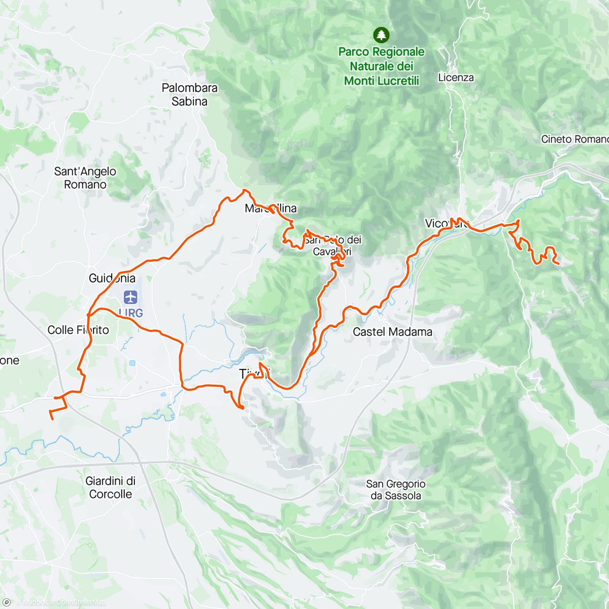 Map of the activity, San Polo-Saracinesco