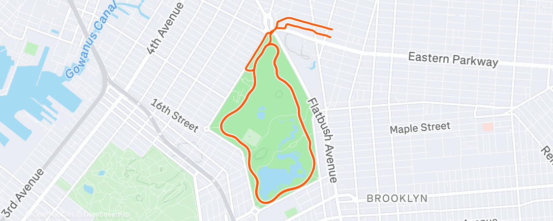 Map of the activity, Lunch Ride