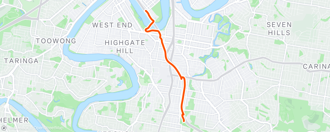 Map of the activity, Morning Ride