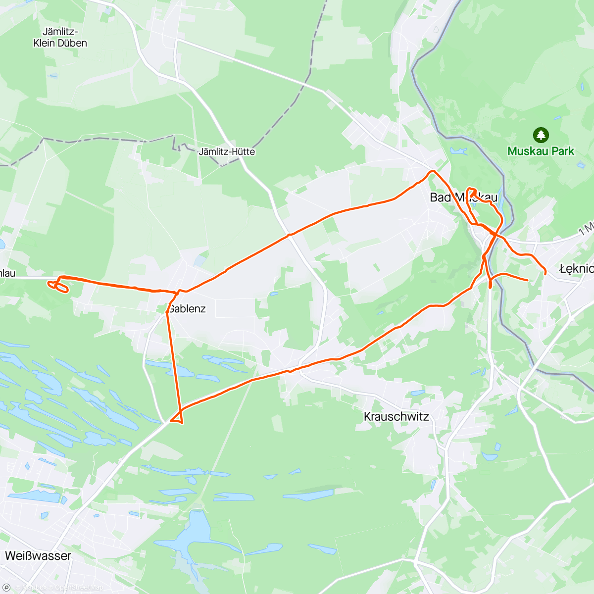 Map of the activity, Веловікенд