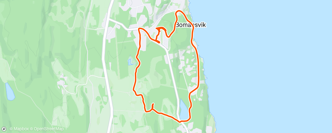 Map of the activity, Morning Run