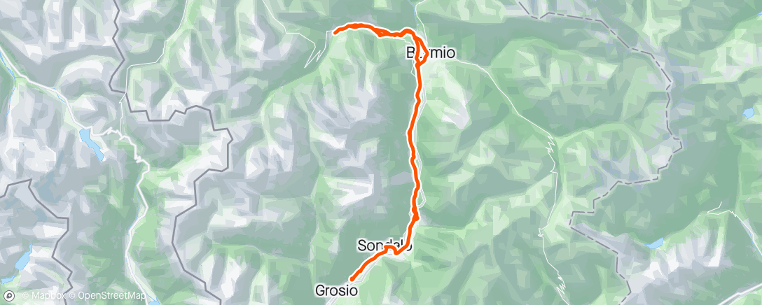 Map of the activity, Giro mattutino