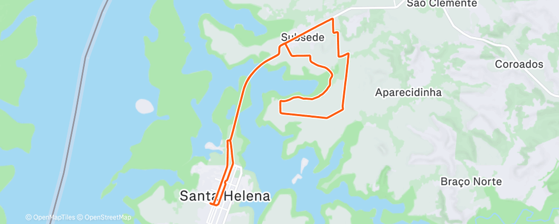 Map of the activity, Mtb Ride - nos planos e bate papo