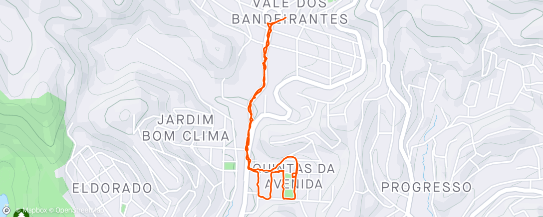 Map of the activity, Treino caminhar leve tmi final