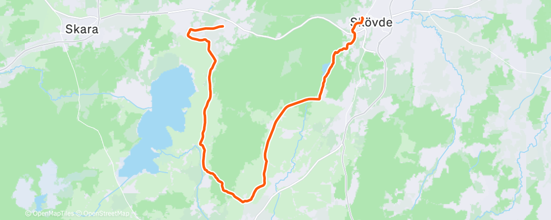Map of the activity, Morning Ride