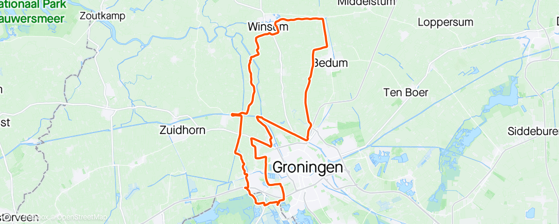 Map of the activity, Onderdendam