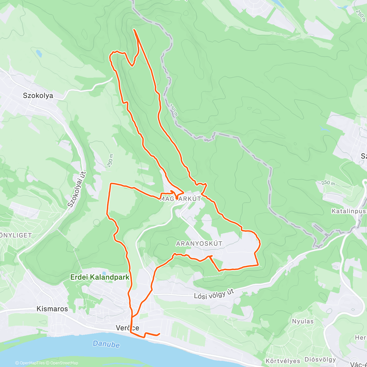 Карта физической активности (Börzsöny kapuja)