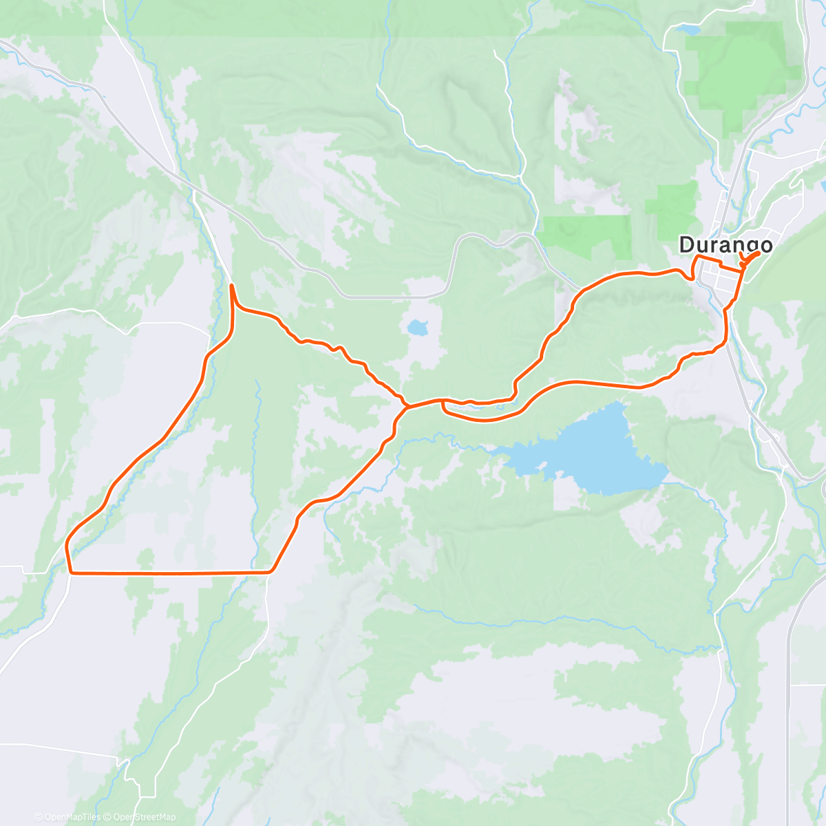 Map of the activity, Afternoon Ride