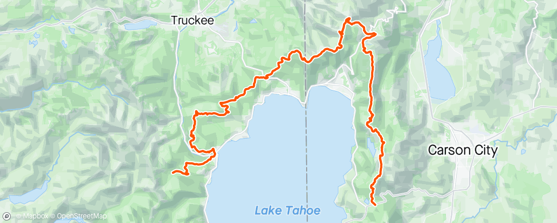 Map of the activity, FKT fail, but I went for it