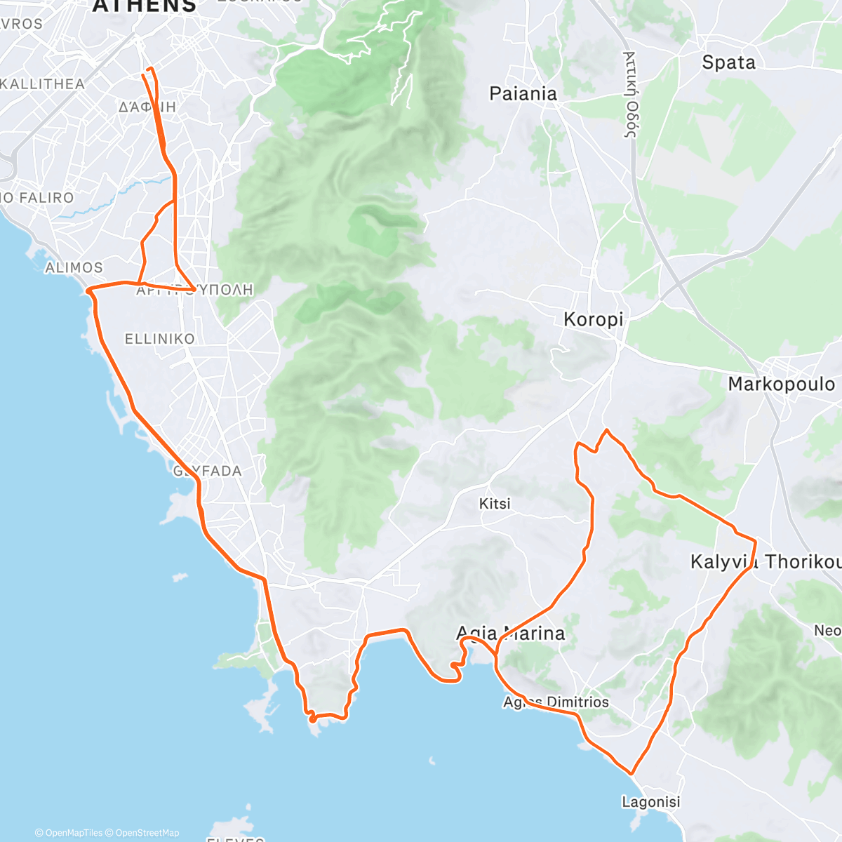 Map of the activity, Ble 🔵 Saturday