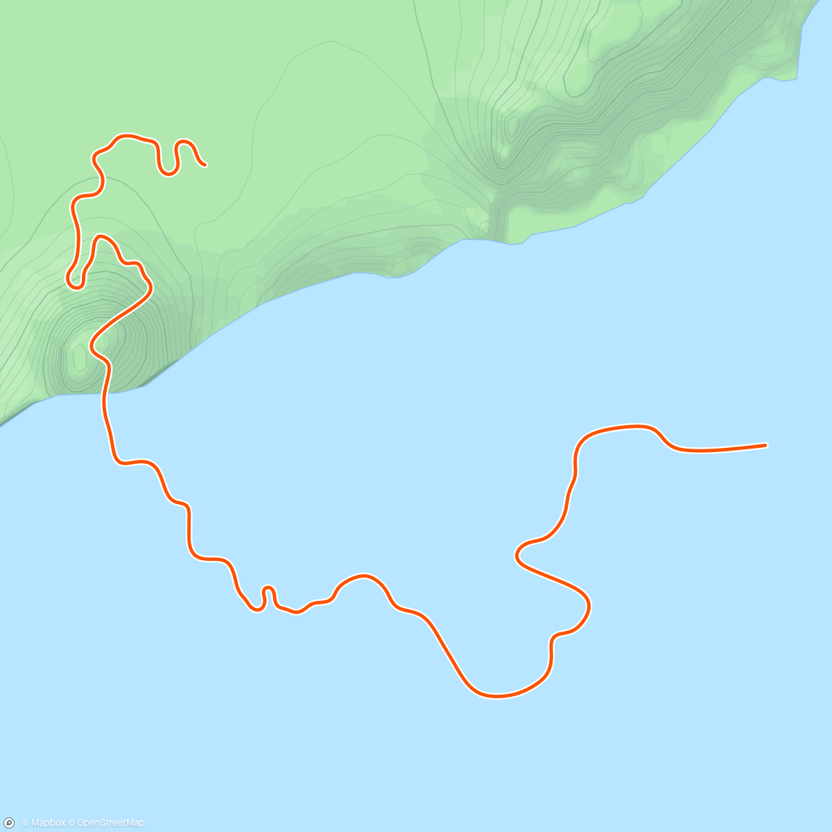 Mapa da atividade, Zwift - Repack Rush in Watopia