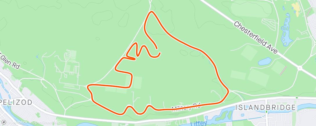 Mapa de la actividad, Evening Run - Staff Relay