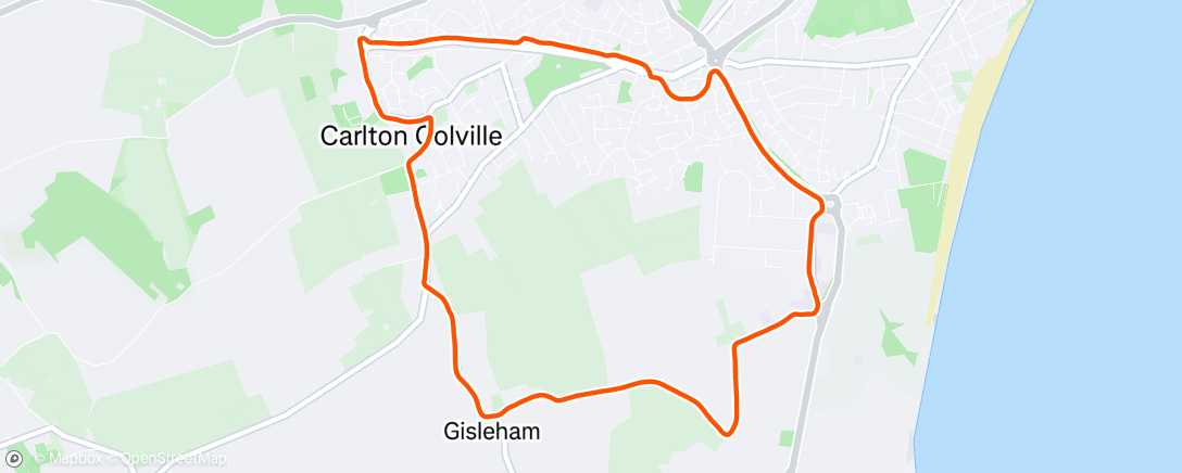 Map of the activity, Morning Run