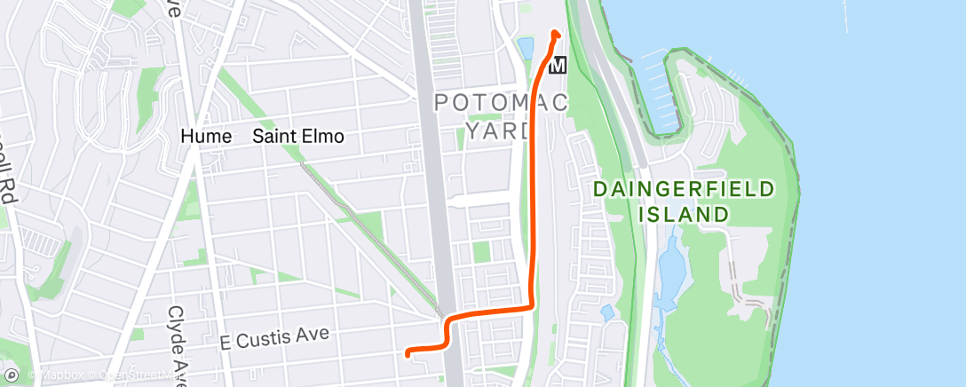 Map of the activity, Leg 3 - the uneventful one