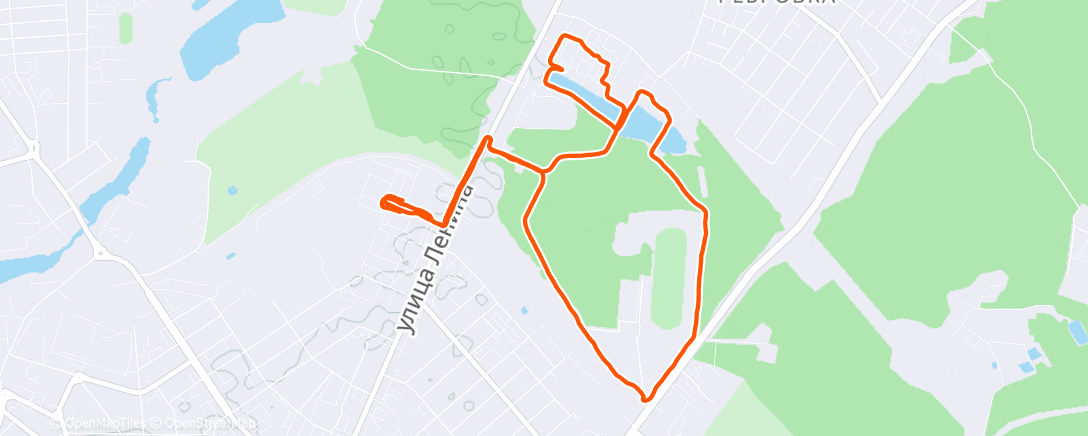 Mappa dell'attività Утренний забег