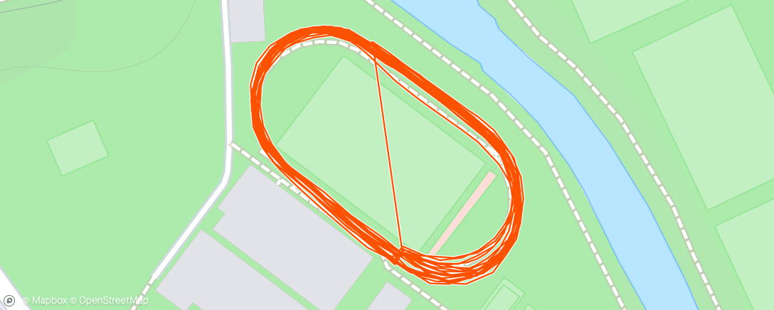 Map of the activity, DUAXC track session
