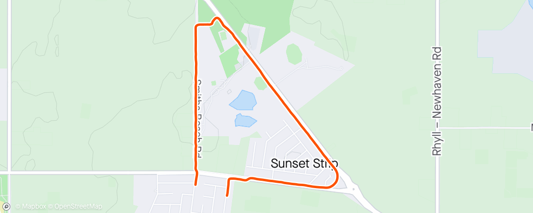 Map of the activity, Morning Run