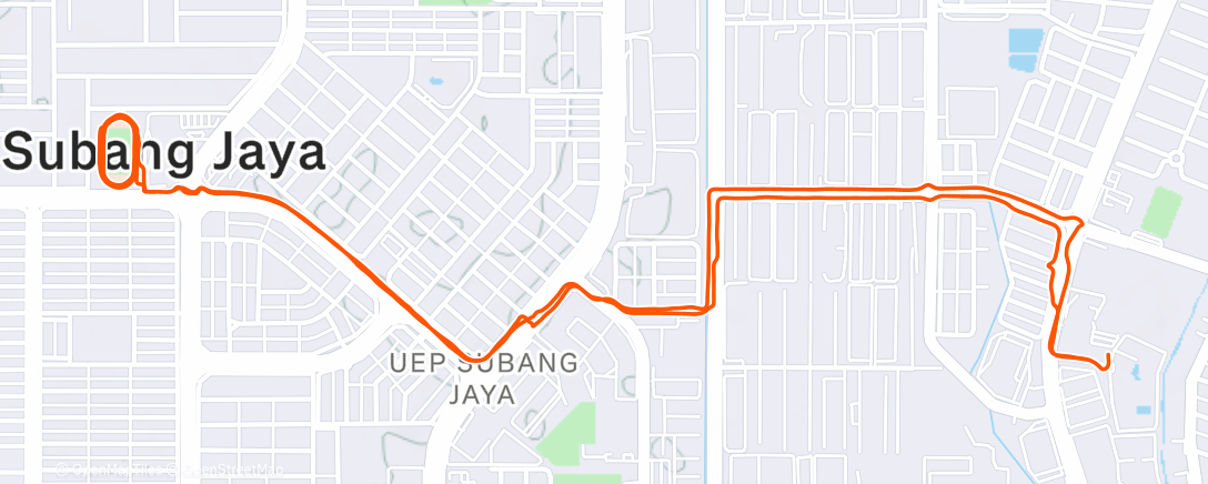 Map of the activity, Morning Run