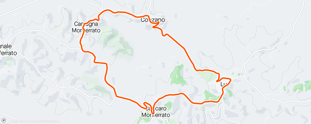 Carte de l'activité 4 Colli del Monferrato