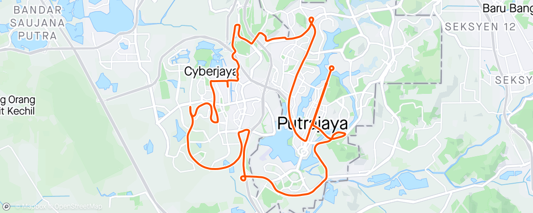 Map of the activity, Twincity Marathon