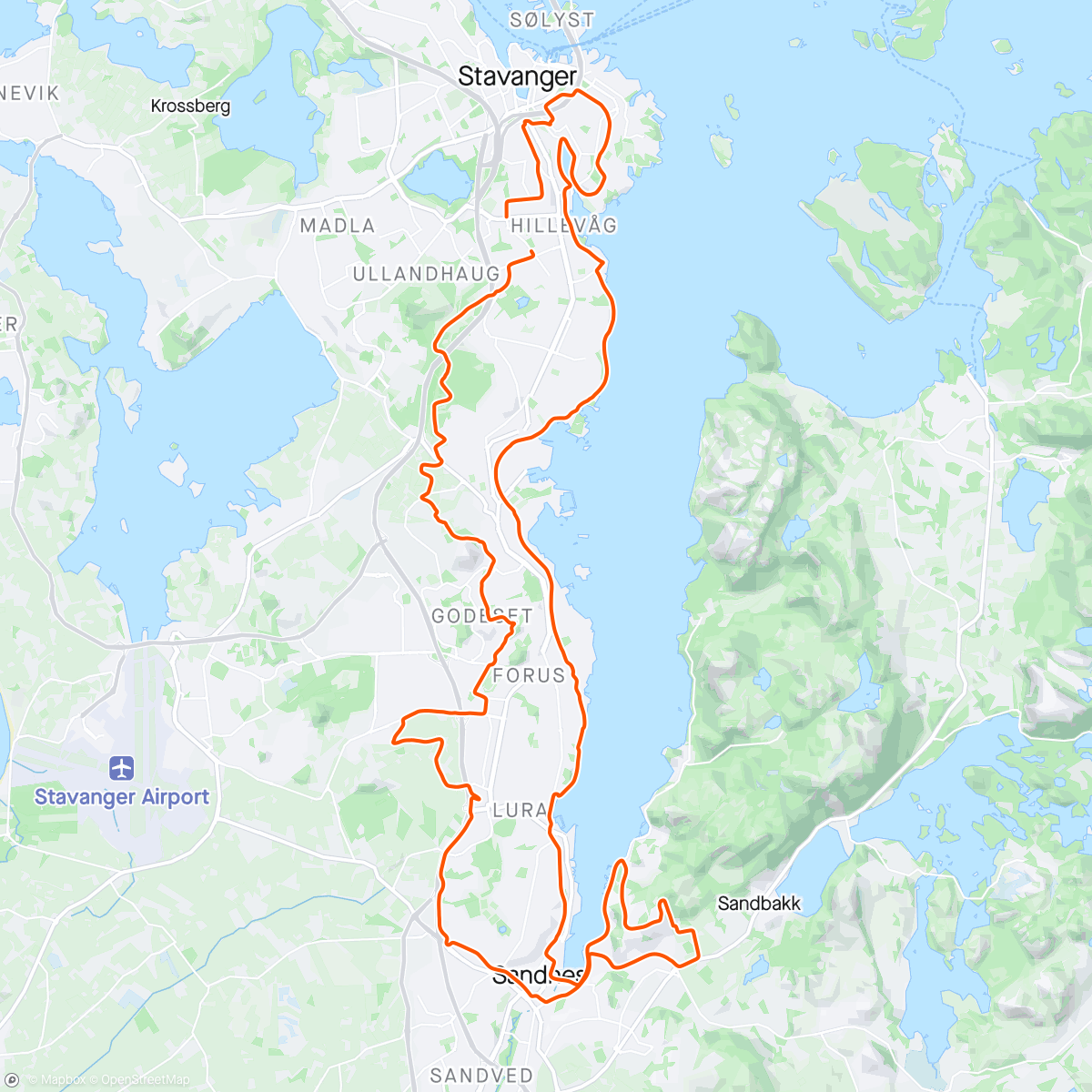 Carte de l'activité Morning Mountain Bike Ride