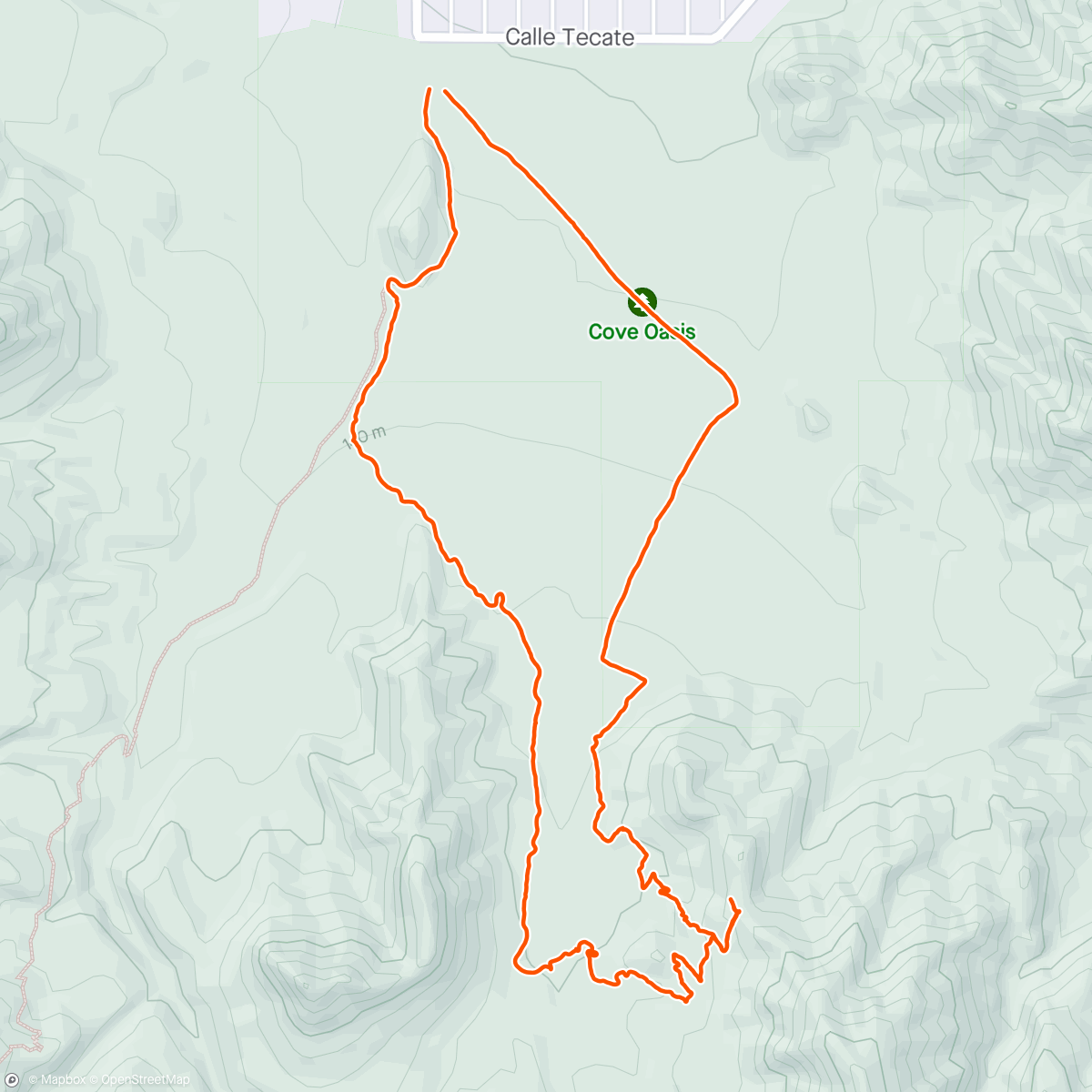 Map of the activity, Cousin hike