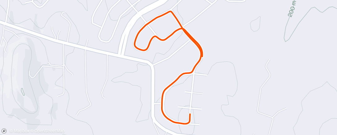 Map of the activity, Morning Walk