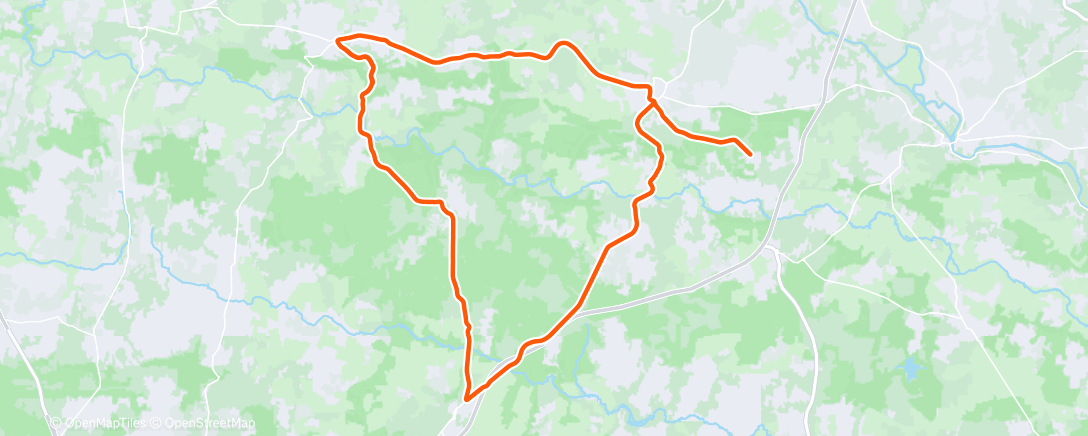 Map of the activity, Sortie vélo le matin