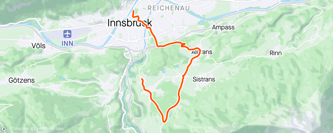 Map of the activity, Zwift - EF Pro Cycling's Yellow Day Workout in Innsbruck