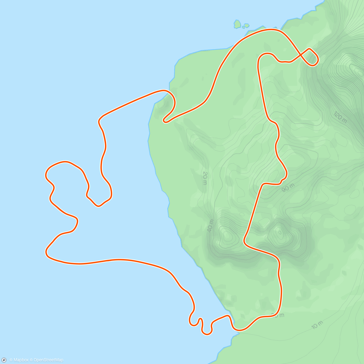 Map of the activity, Zwift - Pacer Group Run: Chili Pepper in Watopia with Lizzy
