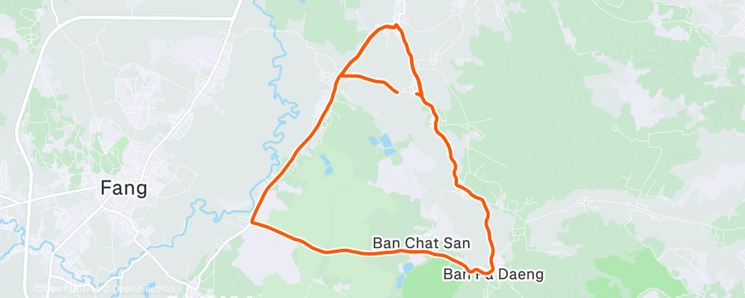 Map of the activity, Fahrt am Morgen