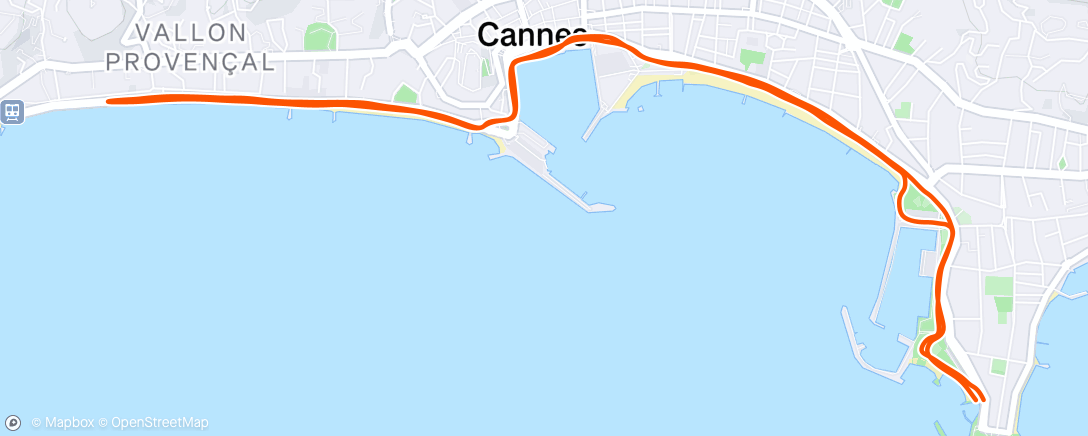 Map of the activity, Early morning 10km before heading to airport