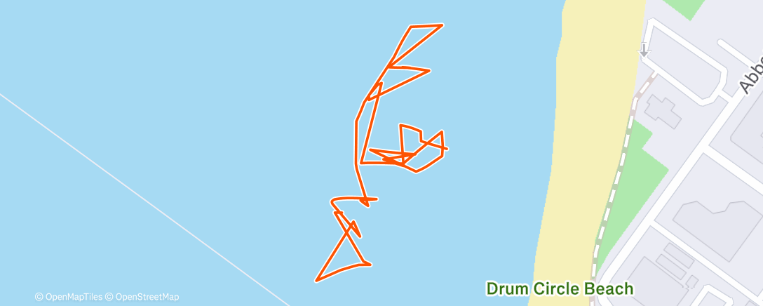 Map of the activity, Ocean Beach