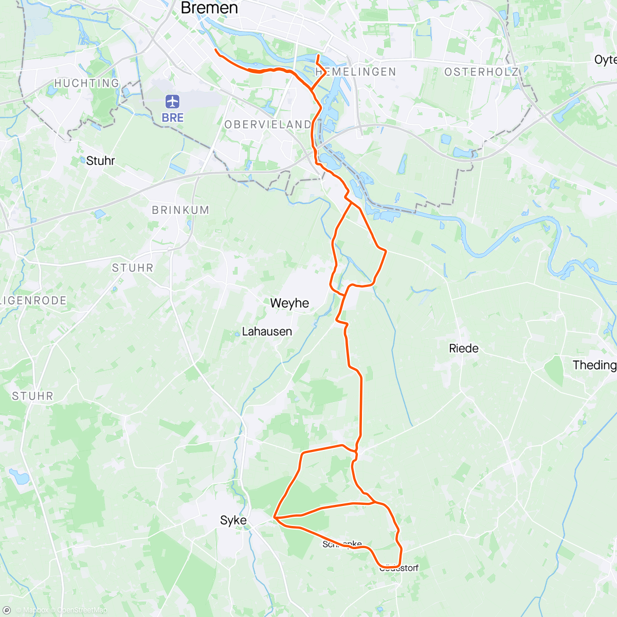 「Fahrt am Nachmittag」活動的地圖