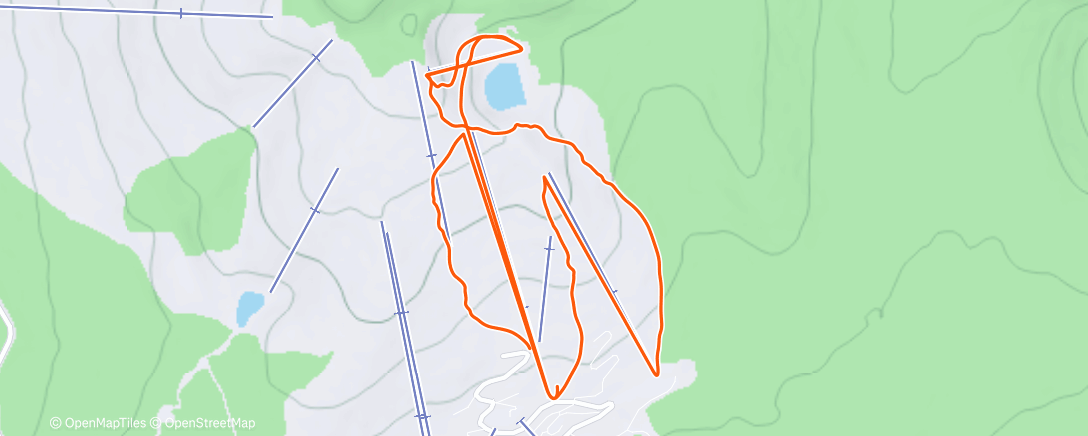 Map of the activity, Afternoon Alpine Ski