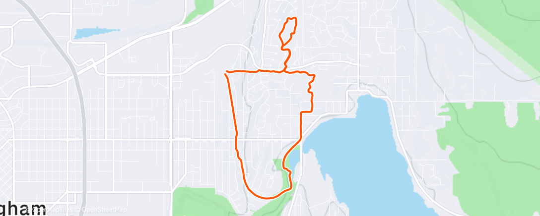 Map of the activity, Morning Run