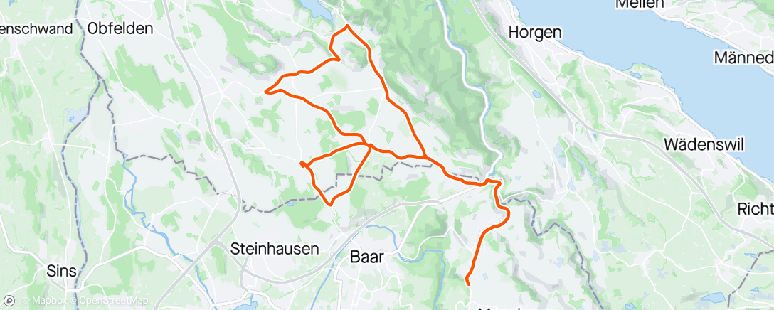 Map of the activity, Afternoon Mountain Bike Ride