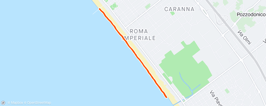 Map of the activity, Spiaggia