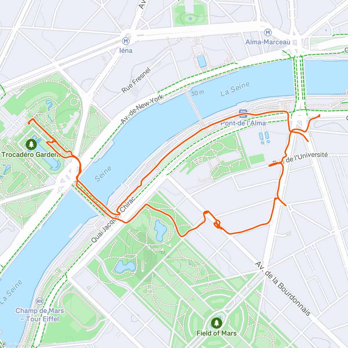 Карта физической активности (Lunch Walk)