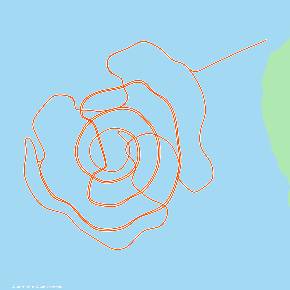 Map of the activity, Zwift - Foundation on Whole Lotta Lava in Watopia