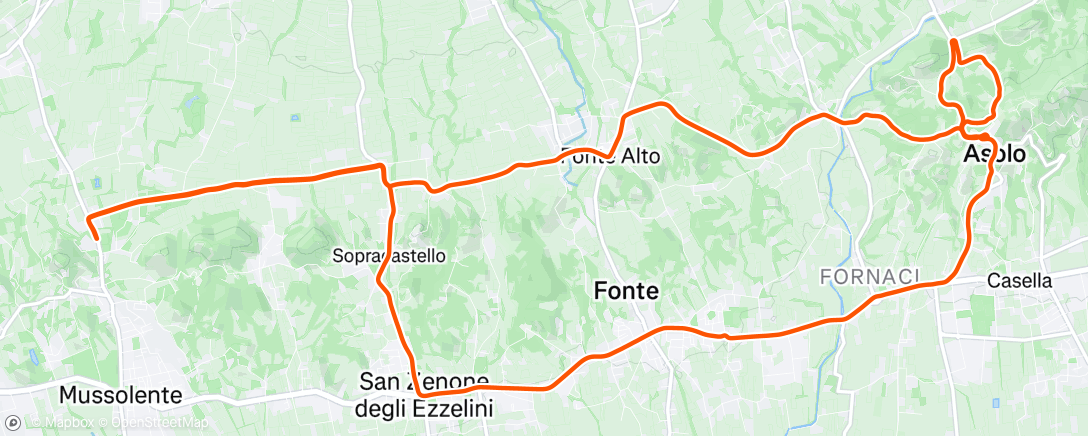 Mapa da atividade, “El to tempo me vorìa”