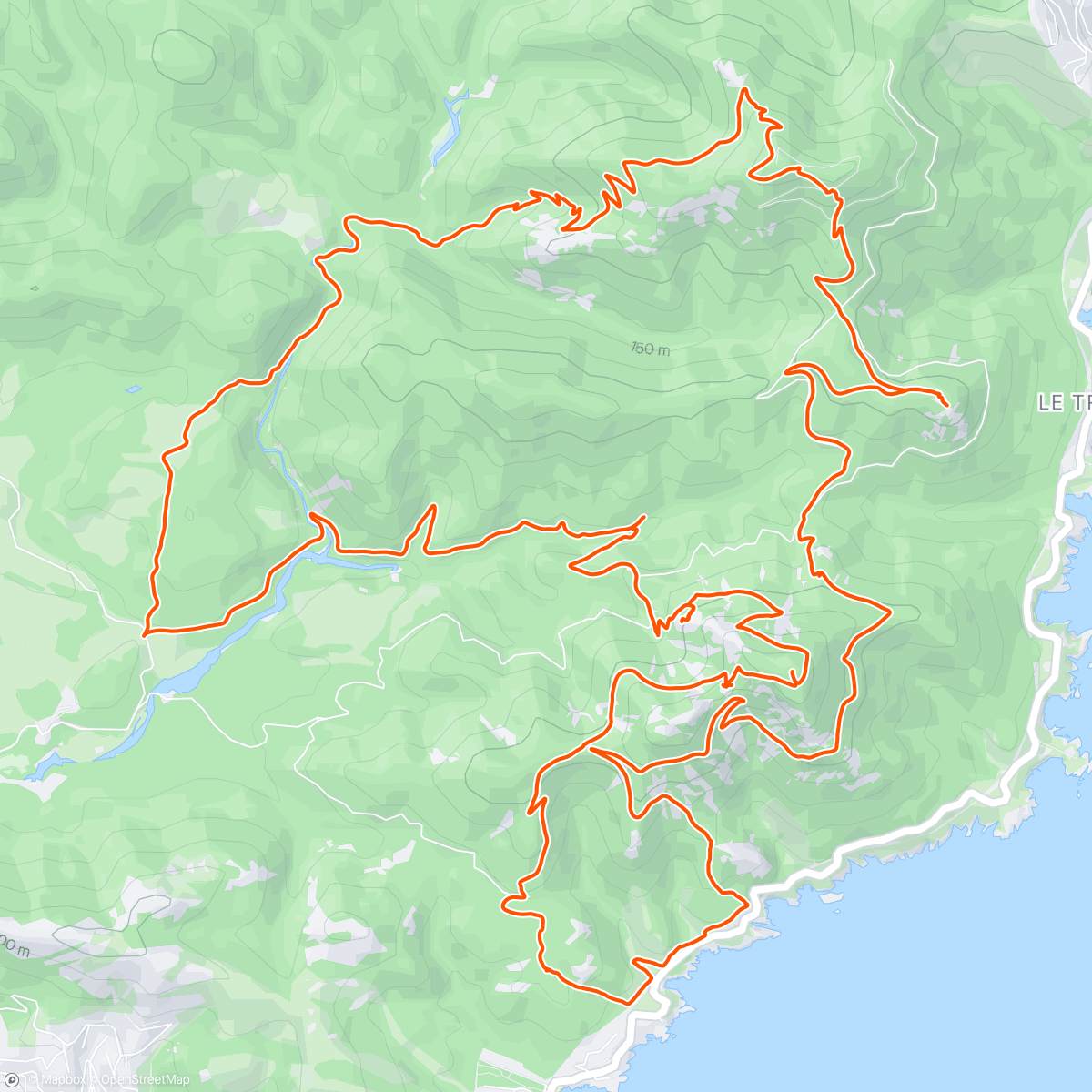 Mapa da atividade, L'Esterel