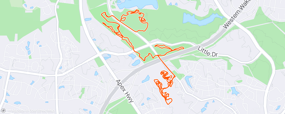 Map of the activity, Midweek MTB with Alex