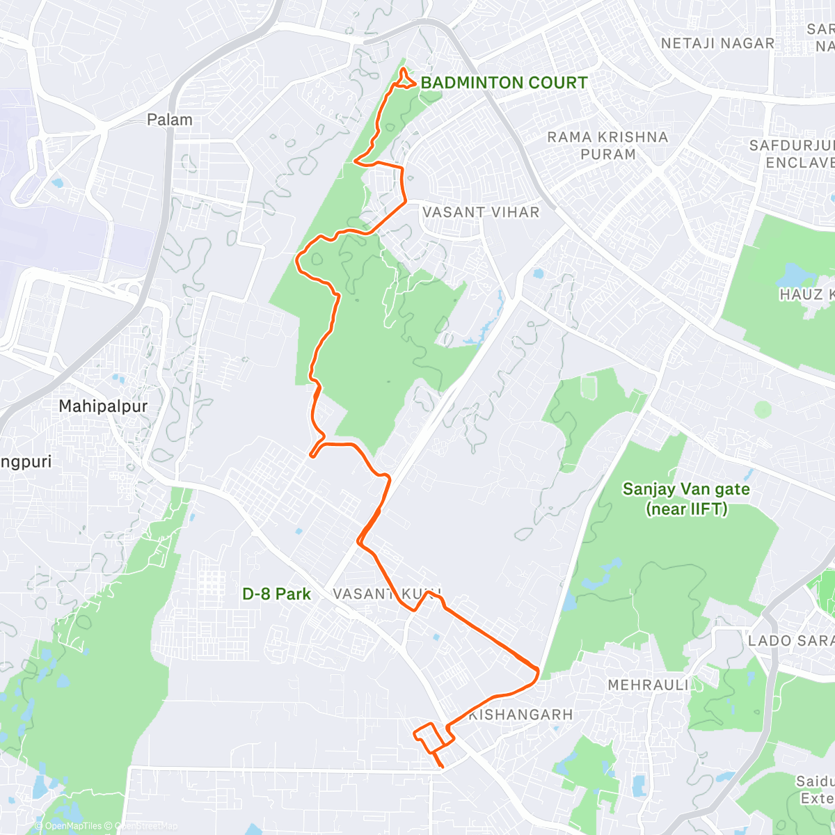 Карта физической активности (The Tunnel)