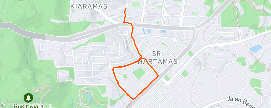 Map of the activity, Man, I really regret buying those muffins and then eating them all on the drive home.