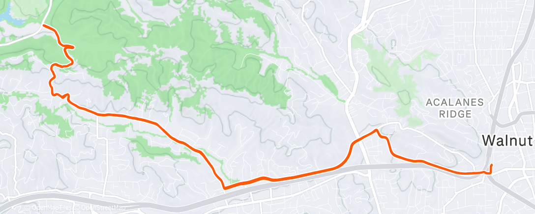 Map of the activity, Lunch Ride