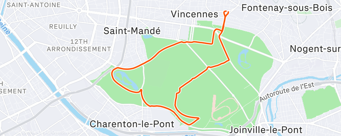 Mapa de la actividad (Easy jogg du nouvel an)