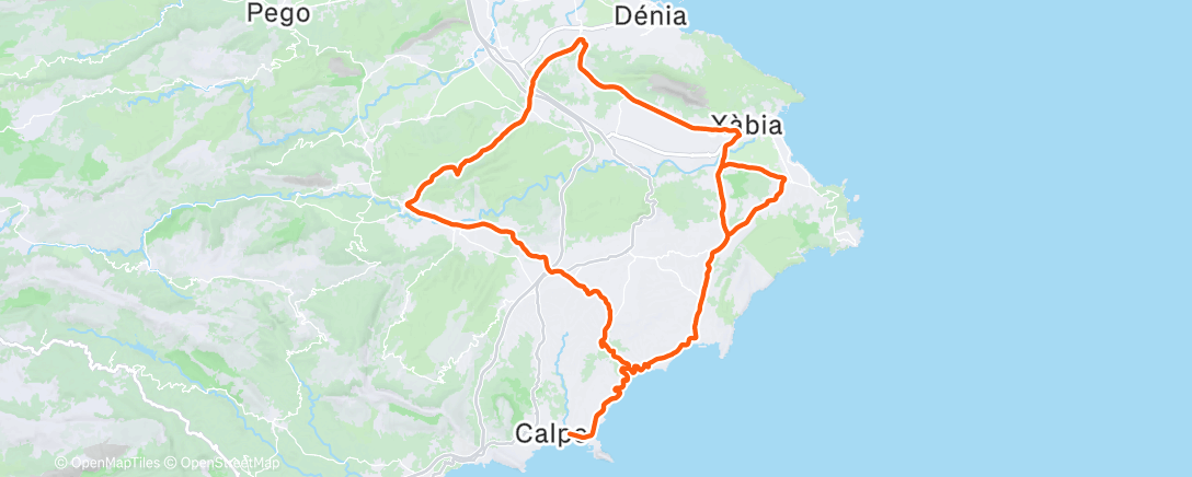 Map of the activity, Morning Ride