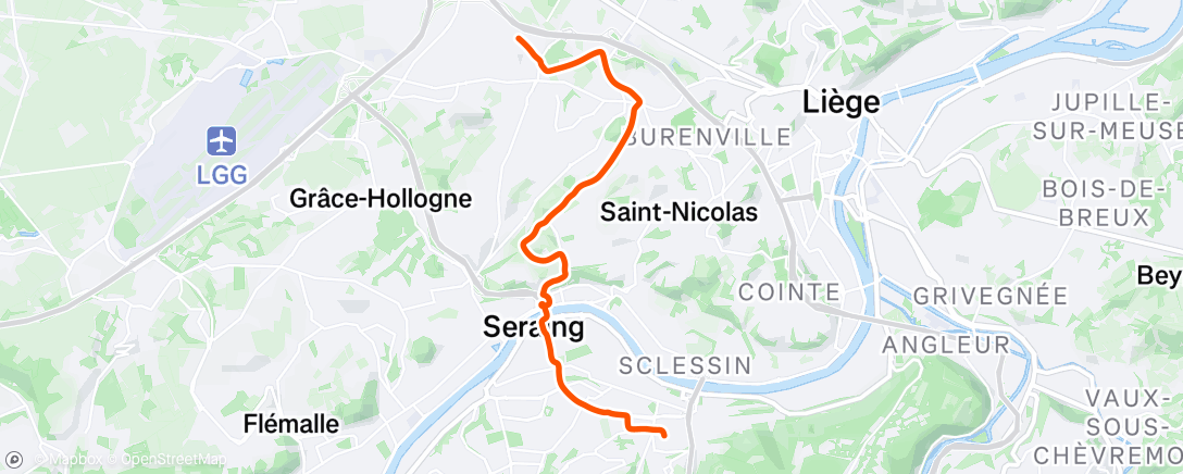 Map of the activity, Morning Ride