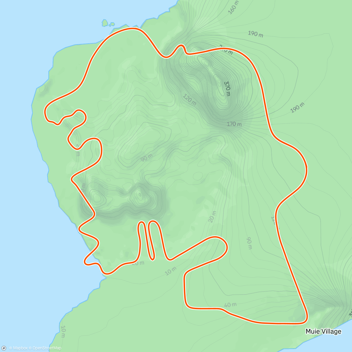 Mappa dell'attività Zwift - Flat Route in Watopia